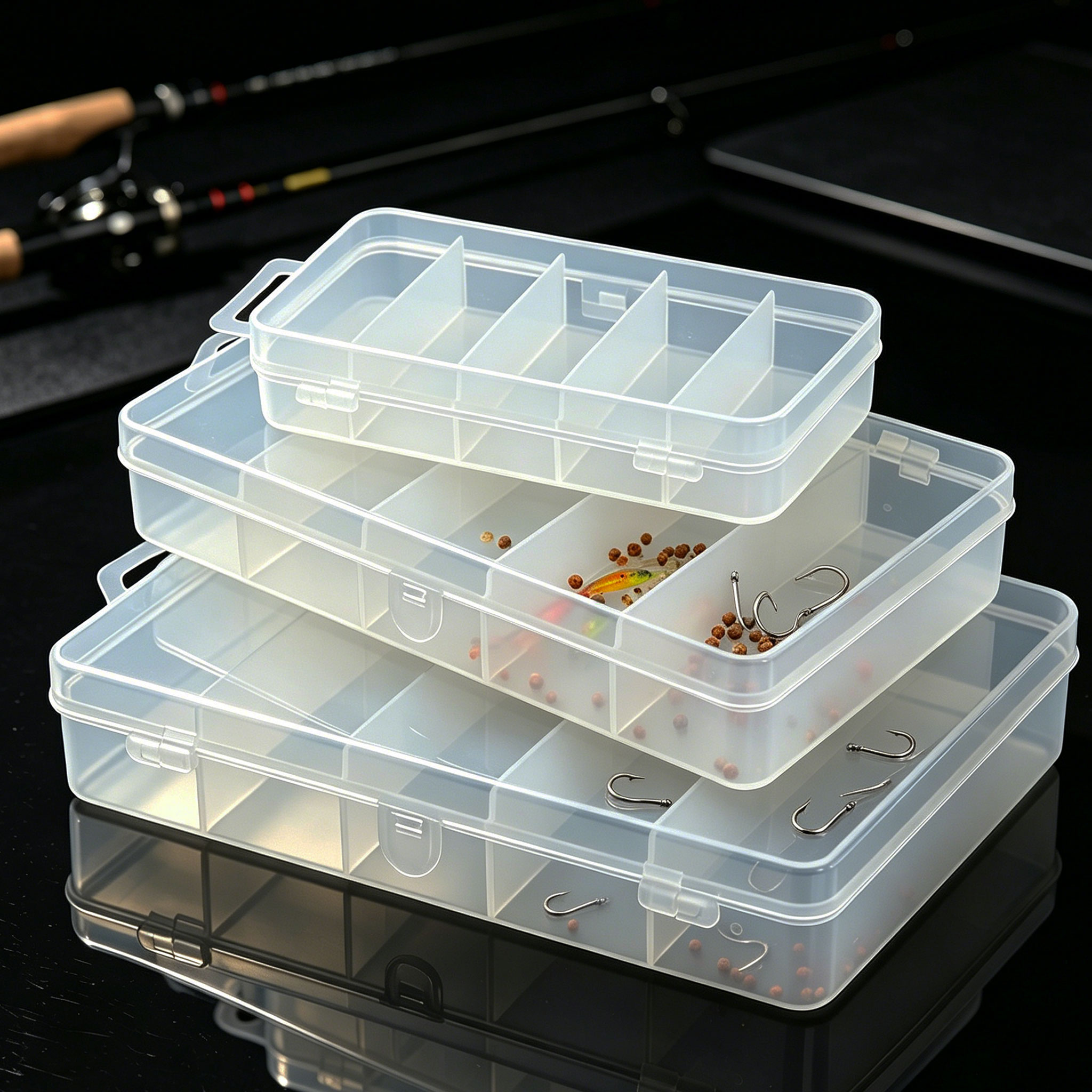 Fishing Equipment Storage - 1/3개 플라스틱 낚시 미끼 3가지 크기,