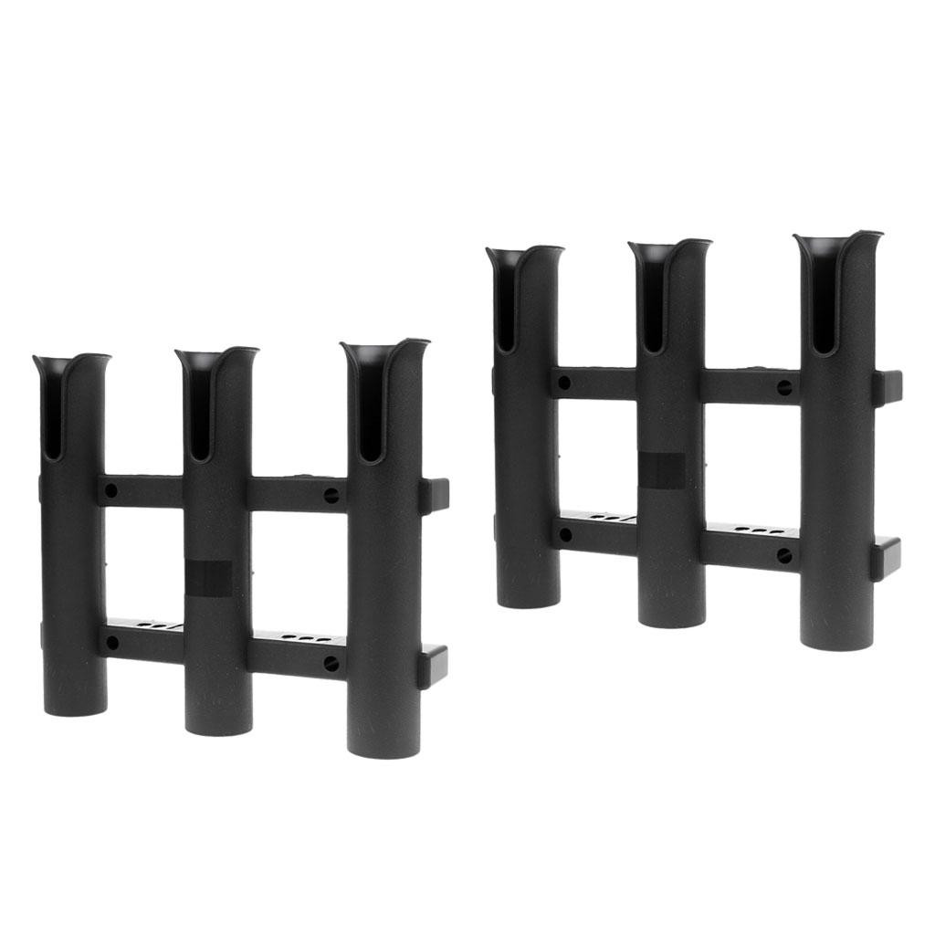 Fishing Equipment Storage - 검정색 PP 낚싯대 홀더 랙(수직 받침대