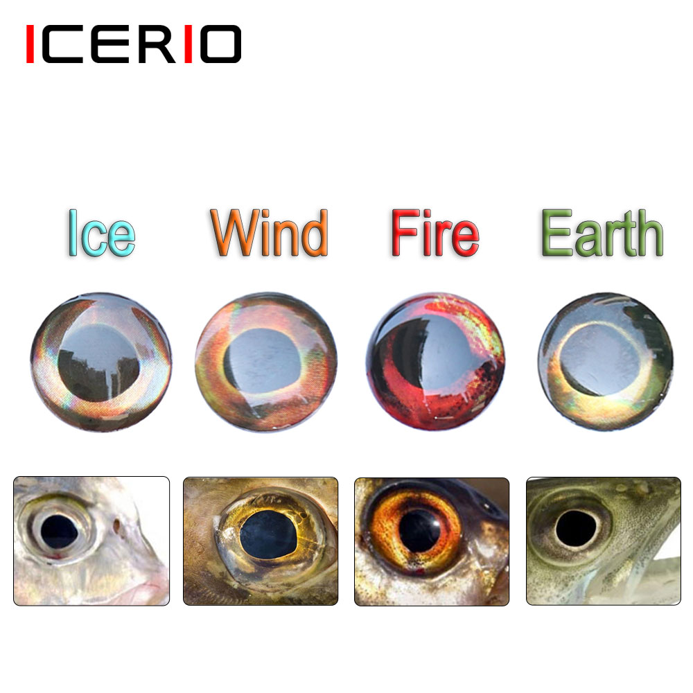 Fishing Equipment Deals - ICERIO 100PCS 홀로그램 3D 4D 물고기