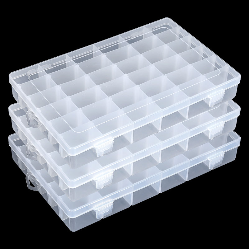 Fishing Equipment Storage - 36 그리드 플라스틱 주최자 상자 보관