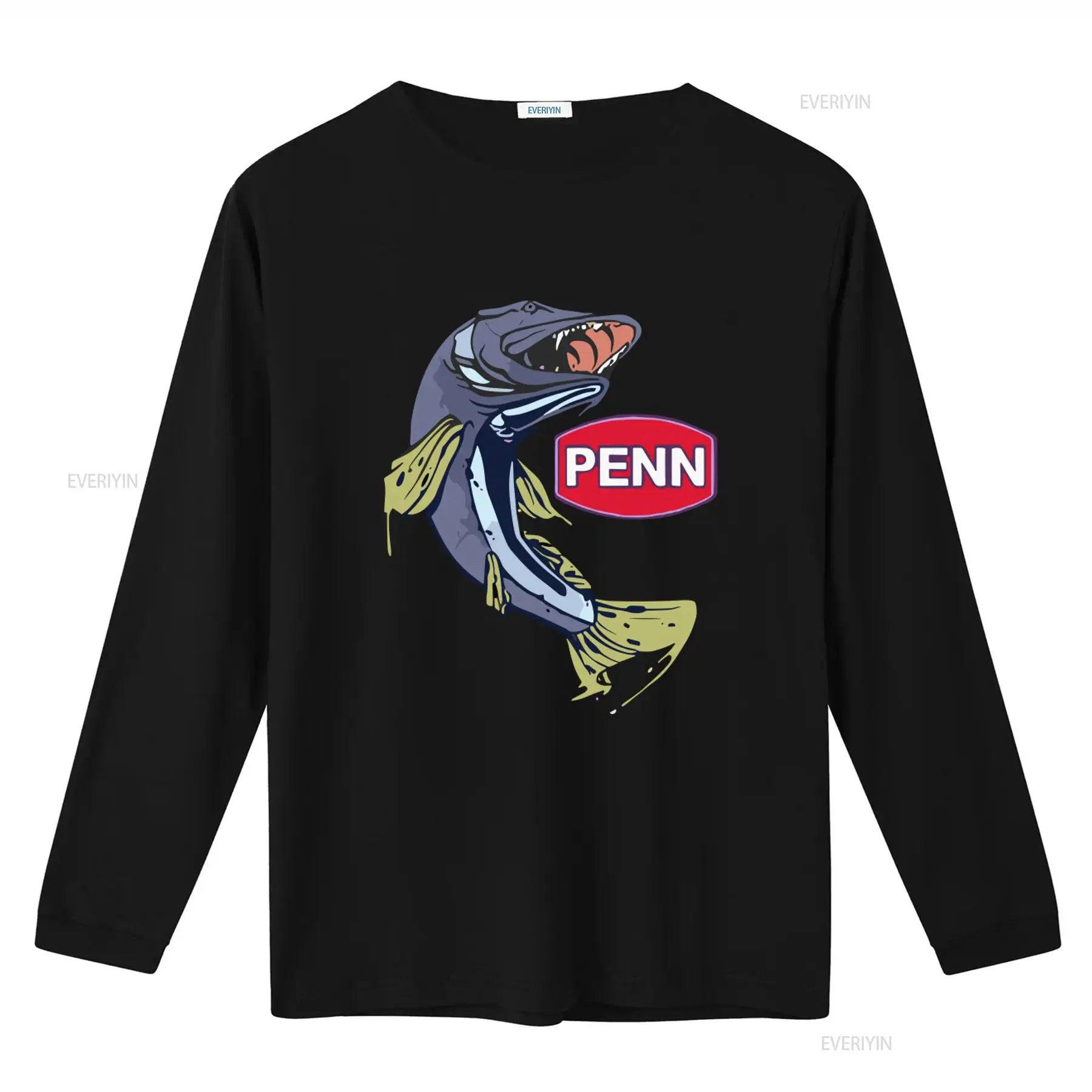 PENN 낚시 장비 회사 로고 남성용 블랙 티셔츠 사이 - Fishing Equipment In China 리뷰 및 가격