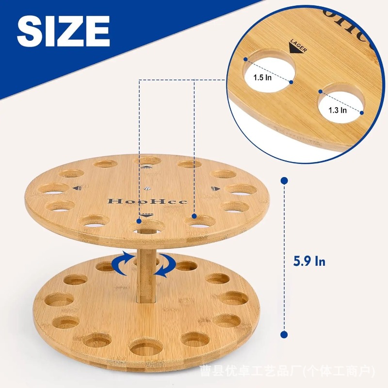 원형 원목 낚싯대 보관 랙 디스플레이 스탠드 회전식 다 - Fishing Equipment Storage 리뷰 및 가격