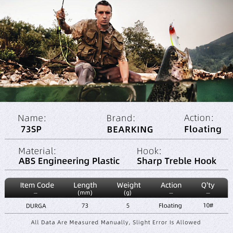 BEARKING 새 모델 73mm 5g 전문 품질 ma - Fishing Equipment Deals 리뷰 및 가격