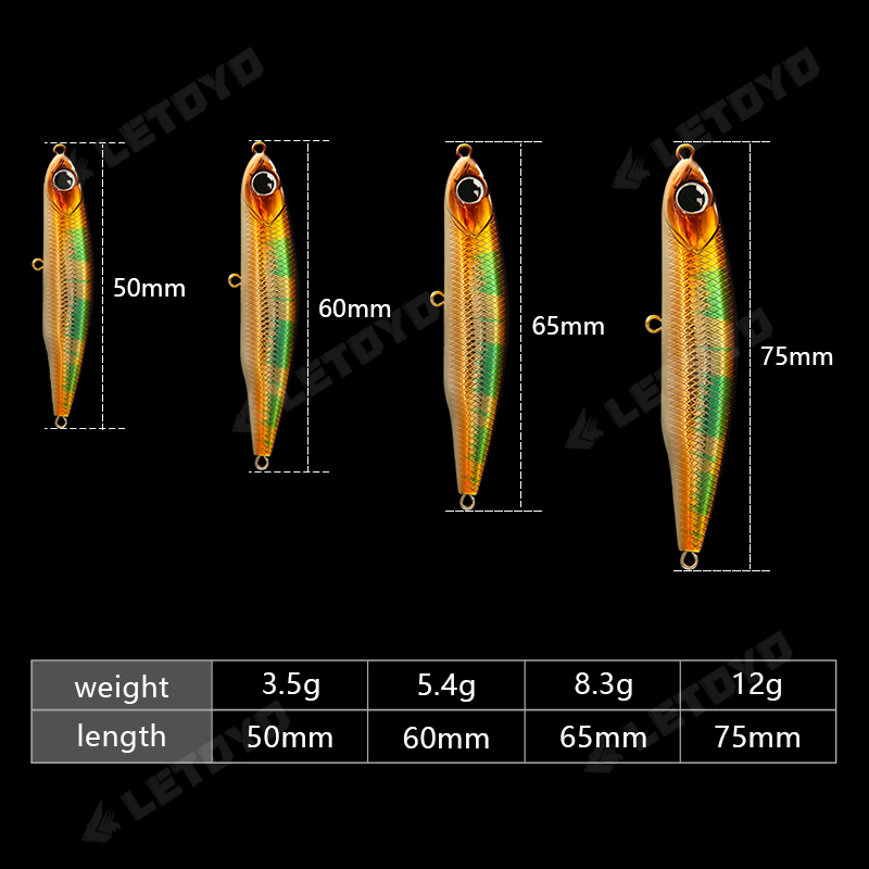 레토요 싱킹 펜슬 17g 12g-3.5g 인조 미끼 하 - Fishing Equipment Deals 리뷰 및 가격