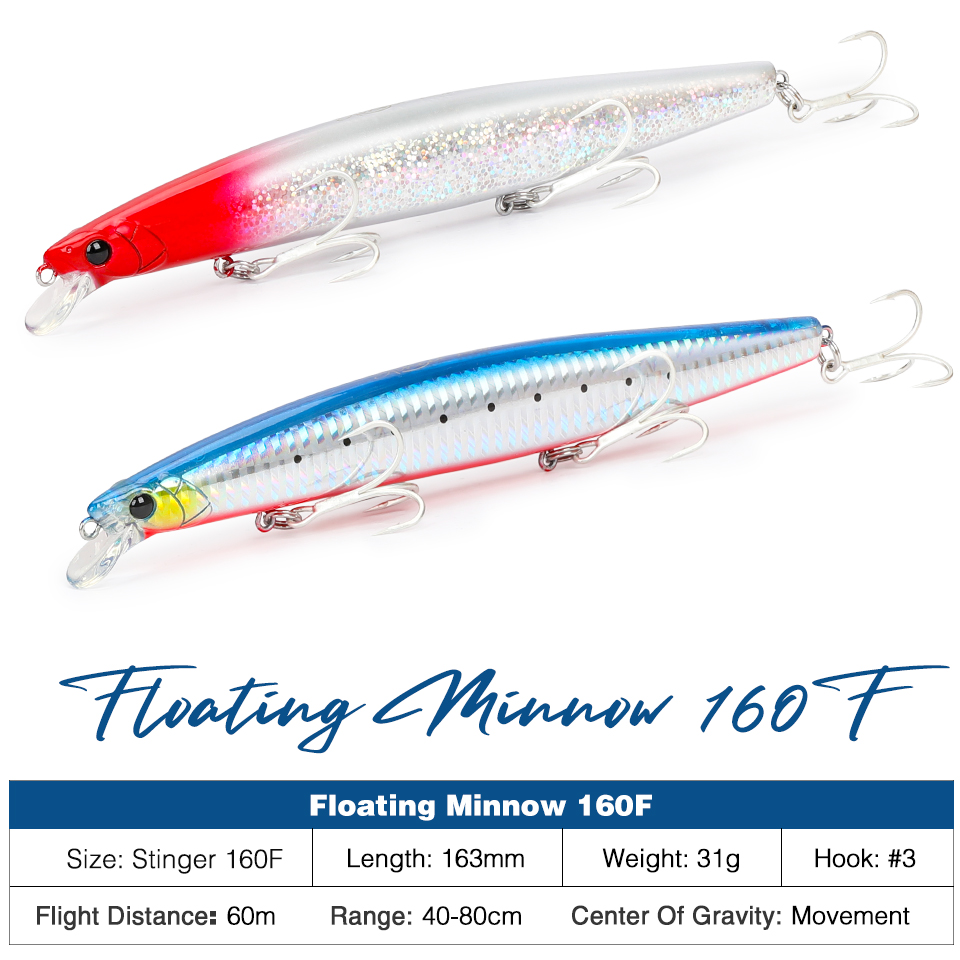 TSURINOYA 160F 플로팅 미노우 낚시 루어 스 - Fishing Equipment Deals 리뷰 및 가격