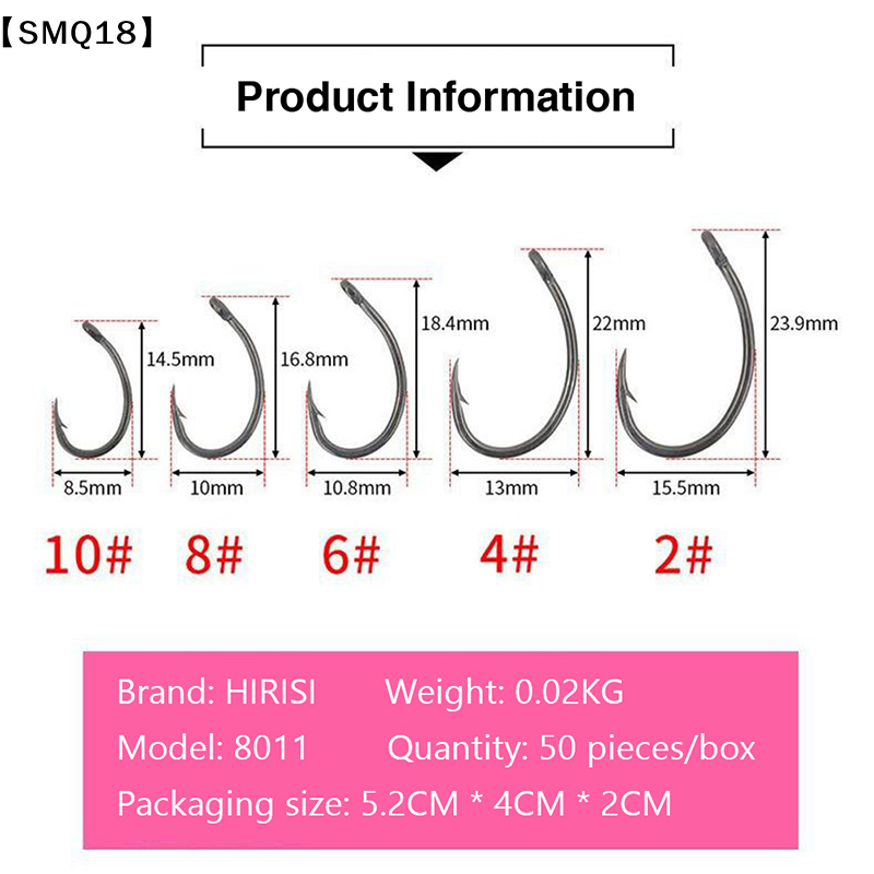 히리시 50개입 박스형 바늘형 낚시바늘 여러 종류의 바 - Fishing Equipment Storage 리뷰 및 가격