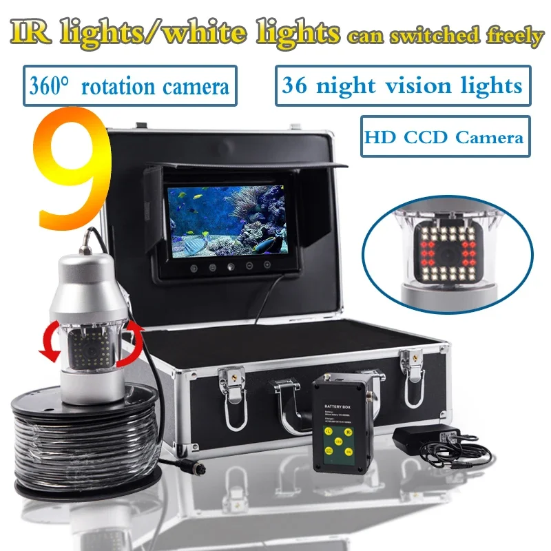 어군탐지기 F08A 9인치 수중 낚시 카메라 광각 10 - Underwater Fishing Camera 리뷰 및 가격