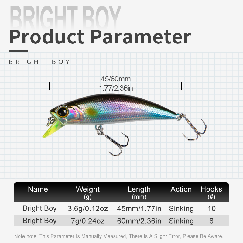 킹덤 싱킹 미노우 낚시 루어 45mm 60mm 원투용  - Fishing Equipment Deals 리뷰 및 가격